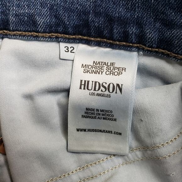 Hudson Jeans Womens 32 Natalie Mid Rise Skinny Ankle Jeans NEW - Picture 11 of 12